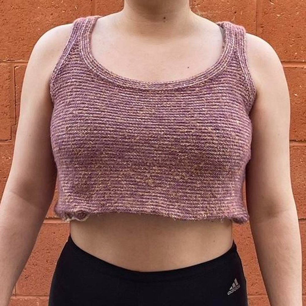 St. John Sport Wool Crop Sweater Top